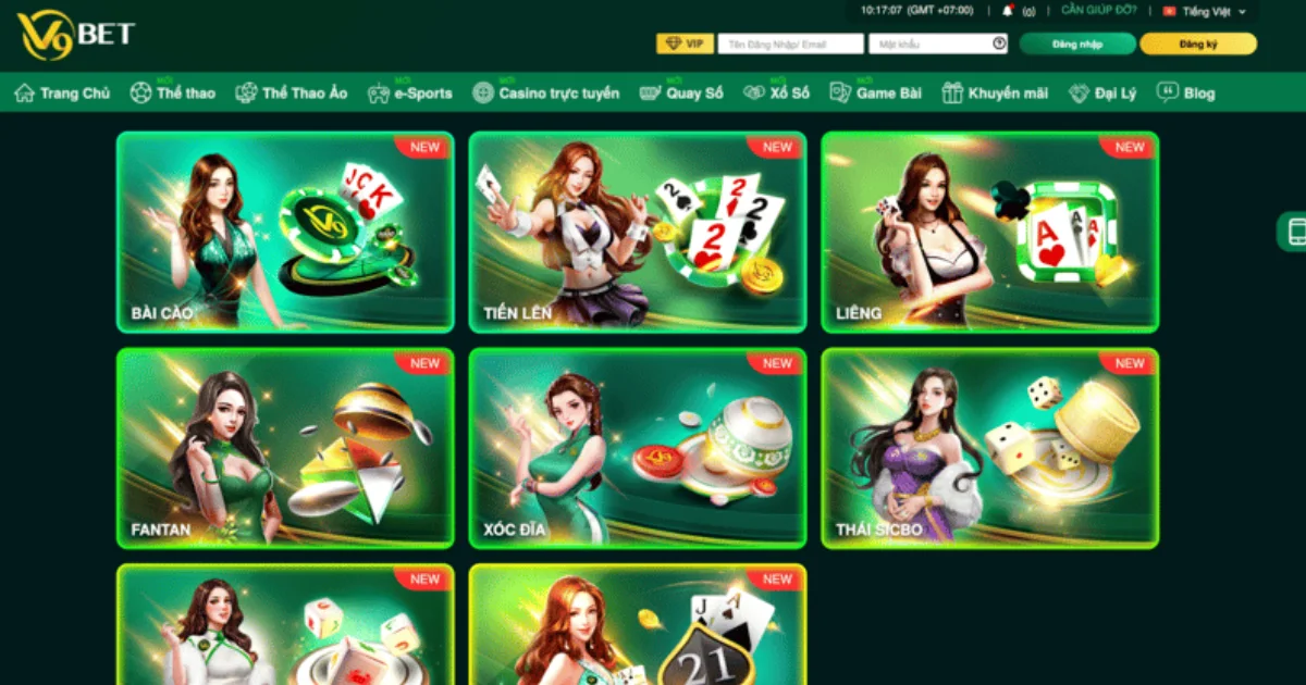 Lý do người chơi nên chọn game bài V9BET